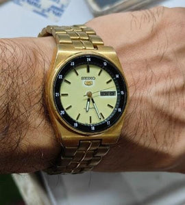 विंटेज Seiko 5 स्वचालित कोड 2.M8 घड़ी