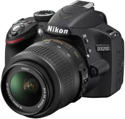 ओपन बॉक्स, अप्रयुक्त Nikon D3200 Dslr कैमरा बॉडी Af-s Dx Nikkor 18-55mm F/3.5-5.6g Vr II लेंस के साथ