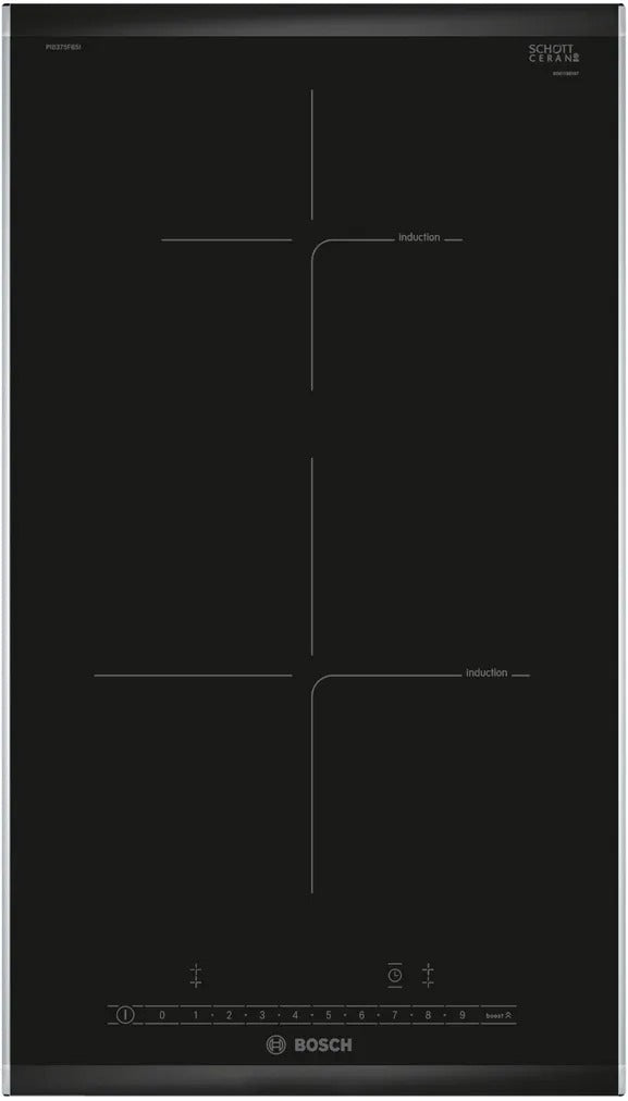 Bosch Series 6 Domino Induction Hob 30 Cm Black PIB375FB5I