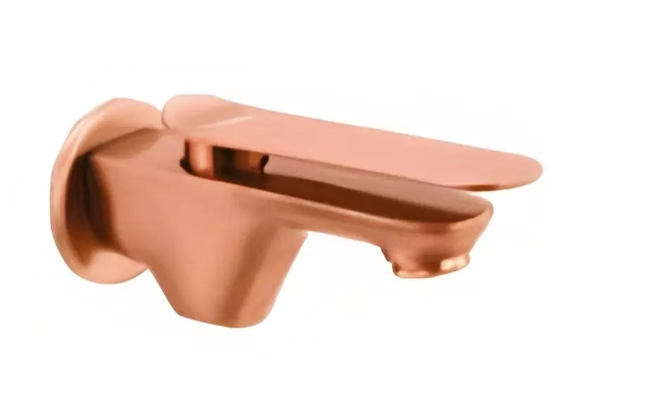 Cera Brooklyn Single Lever Bib Cock with Wall Flange and Aerator Antique Copper F1018151AC