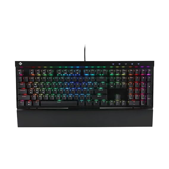 Open Box Unused Cosmic Byte CB-GK-30 Black Eye PRO Wired Per Key RGB Mechanical with Software Outemu Brown Switches Wired USB Gaming Keyboard