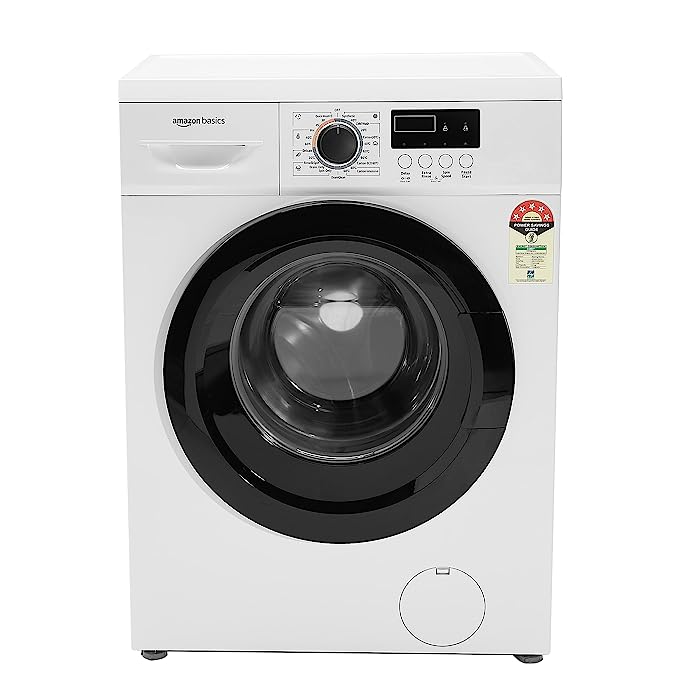 Open Box,Unused Amazon Basics 6 Kg 5 Star Fully Automatic Front Load Washing Machine White/Silver, Built in Heater