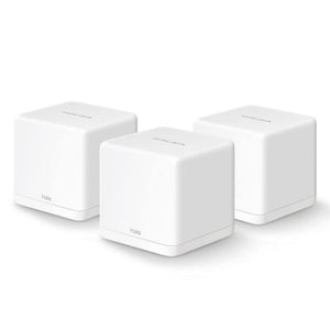 Open Box Unused MERCUSYS Halo S12 3-Pack AC1200 Whole Home Mesh Wi-Fi System 1200 Mbps WiFi Wireless Speed Router, Up to 3500 sq ft Coverage