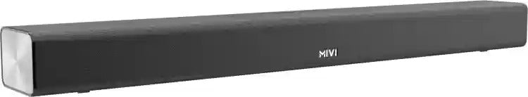 Open Box Unused Mivi Fort S100 with 2 in-built subwoofers, Made in India 100 W Bluetooth Soundbar Black