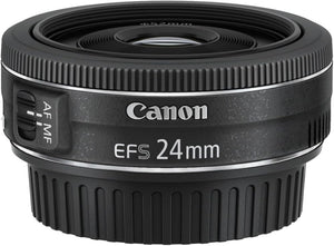 Open Box, Unused Canon EF-S 24mm f/2.8 STM Lens Black