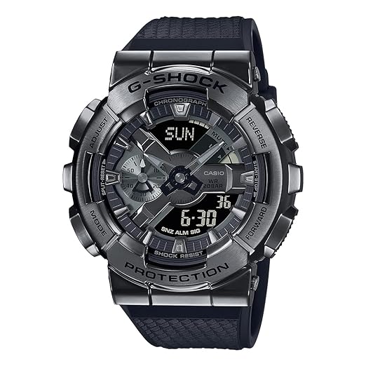 Casio G-Shock Analog-Digital Gray Dial Men Watch G1370 GM-110BB-1ADR