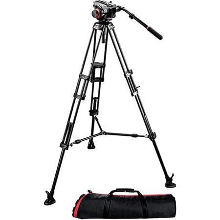 Manfrotto 504HD,546BK 504 Fluid Video Head & 546b Alu Twin Leg Tripod