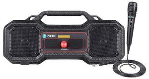 Open Box Unused Zoook Rocker Thunder Stone 24Watt Rugged Waterproof Boombox Bluetooth Party Speaker with a Microphone for Karaoke