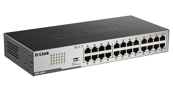 Open Box Unused D-Link DGS-1024C 24 Ports 1000 Mbps Network Switch Grey