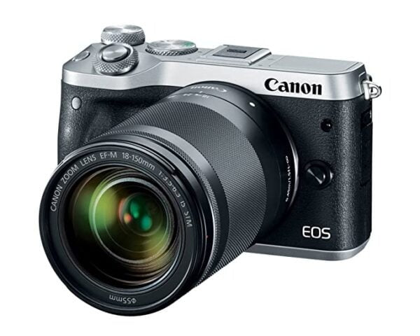 प्रयुक्त Canon EOS M6 (सिल्वर) 18-150mm f/3.5-6.3 IS STM किट 8x ऑप्टिकल ज़ूम के साथ