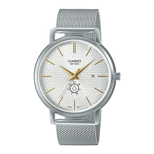 Casio Enticer Analog White Dial Men's Watch A2059 MTP-B125M-7AVDF
