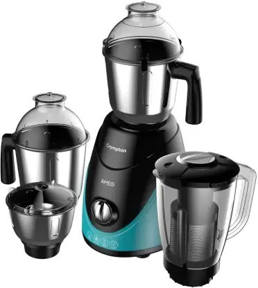 Open Box,Unused Crompton Acgm Ameo 4 Jars Ameo 750 W Mixer Grinder 4 Jars, Black, Blue