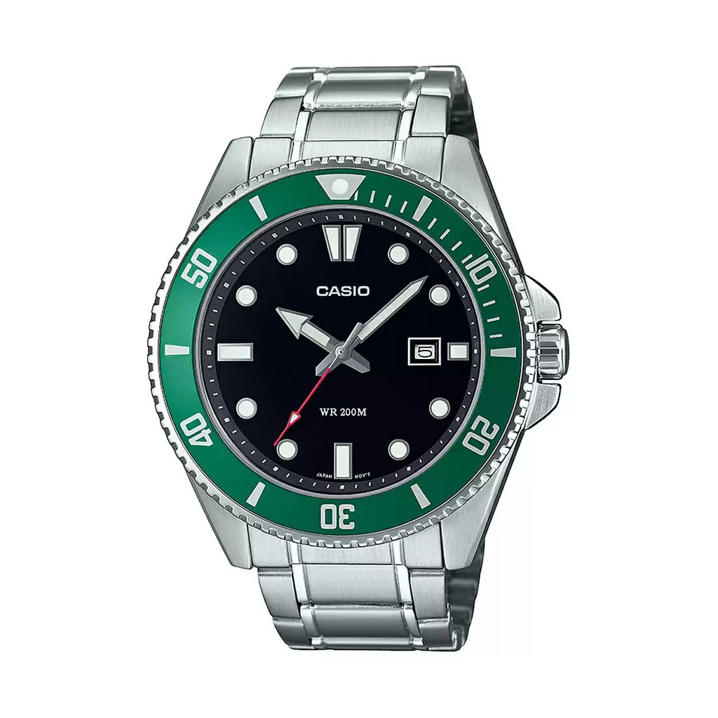 Casio Enticer Green Ribbon Men's Watch A2192 MDV-107D-3AVDF