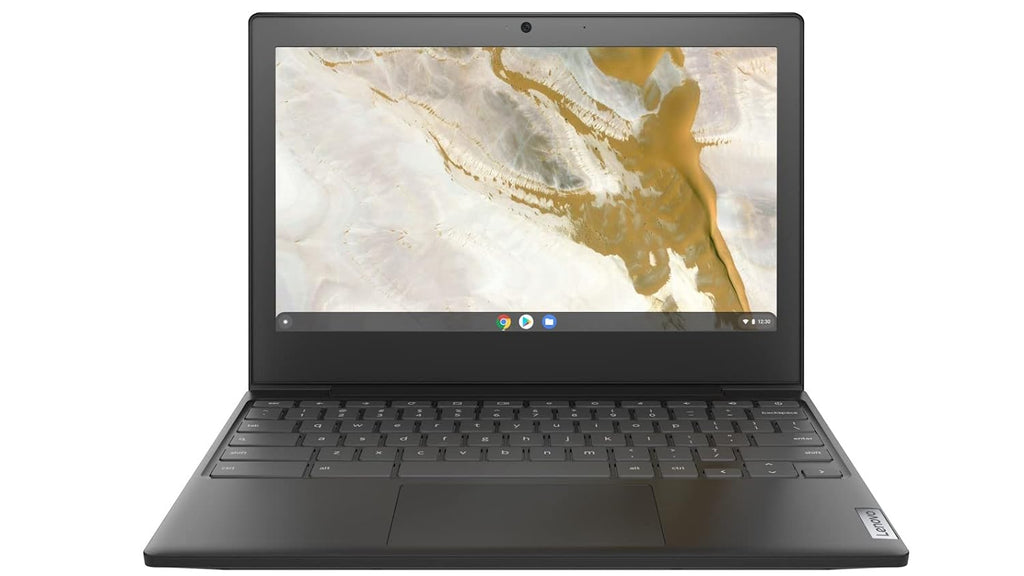 Open Box, Unused Lenovo IdeaPad Slim 3 Chromebook Intel Celeron N4020 4th Gen 11.6'' (29.46cm) HD Thin & Light Laptop 4GB/64GB eMMC/Chrome OS/Upto 10hr Battery/2W x2 HD Speaker/Onyx Black/1.12Kg 82BA001PHA