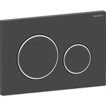 गैलरी व्यूवर में इमेज लोड करें, Geberit Sigma20 Round flush plate 115.882.14.1 dual pl blmatt/bchr/blmat easy-to-clean (coated)
