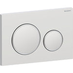 गैलरी व्यूवर में इमेज लोड करें, Geberit Sigma20 Round flush plate 115.882.JQ.1 dual pl mchrp/bchr/mchrp easy-to-clean (coated)

