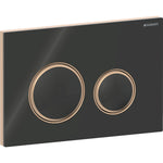 Load image into Gallery viewer, Geberit Sigma50 Round flush plate 115.650.SJ.1 red gold gloss black
