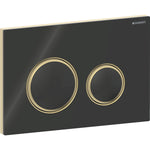 Load image into Gallery viewer, Geberit Sigma50 Round flush plate 115.652.SJ.1 brass gloss black
