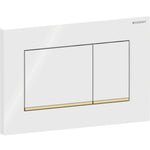 Load image into Gallery viewer, Geberit Sigma20 Square flush plate 115.883.KK.1 white/gold-plated/white

