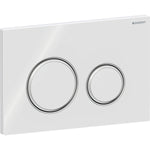 Load image into Gallery viewer, Geberit Sigma50 Round flush plate 115.884.SI.1 white/bright chrome/white

