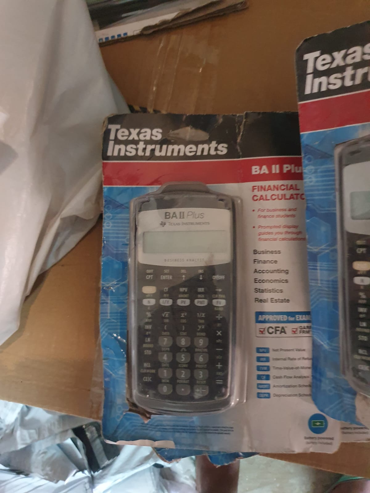 Open Box Unused Texas Instruments BA II Plus Financial Calculator