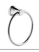 Load image into Gallery viewer, Kohler Towel ring in polished chrome K-5631IN-CP
