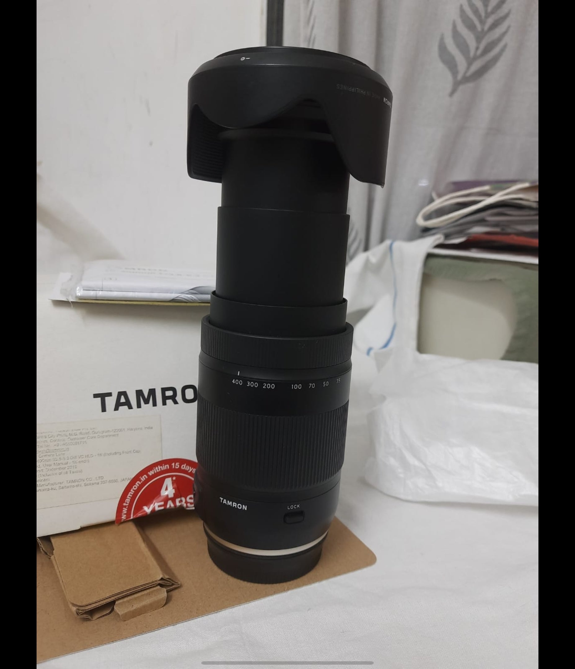 Open box , unused , Tamron 18-400mm F/3.5-6.3 Di II VC HLD for Canon DSLR Camera Lens