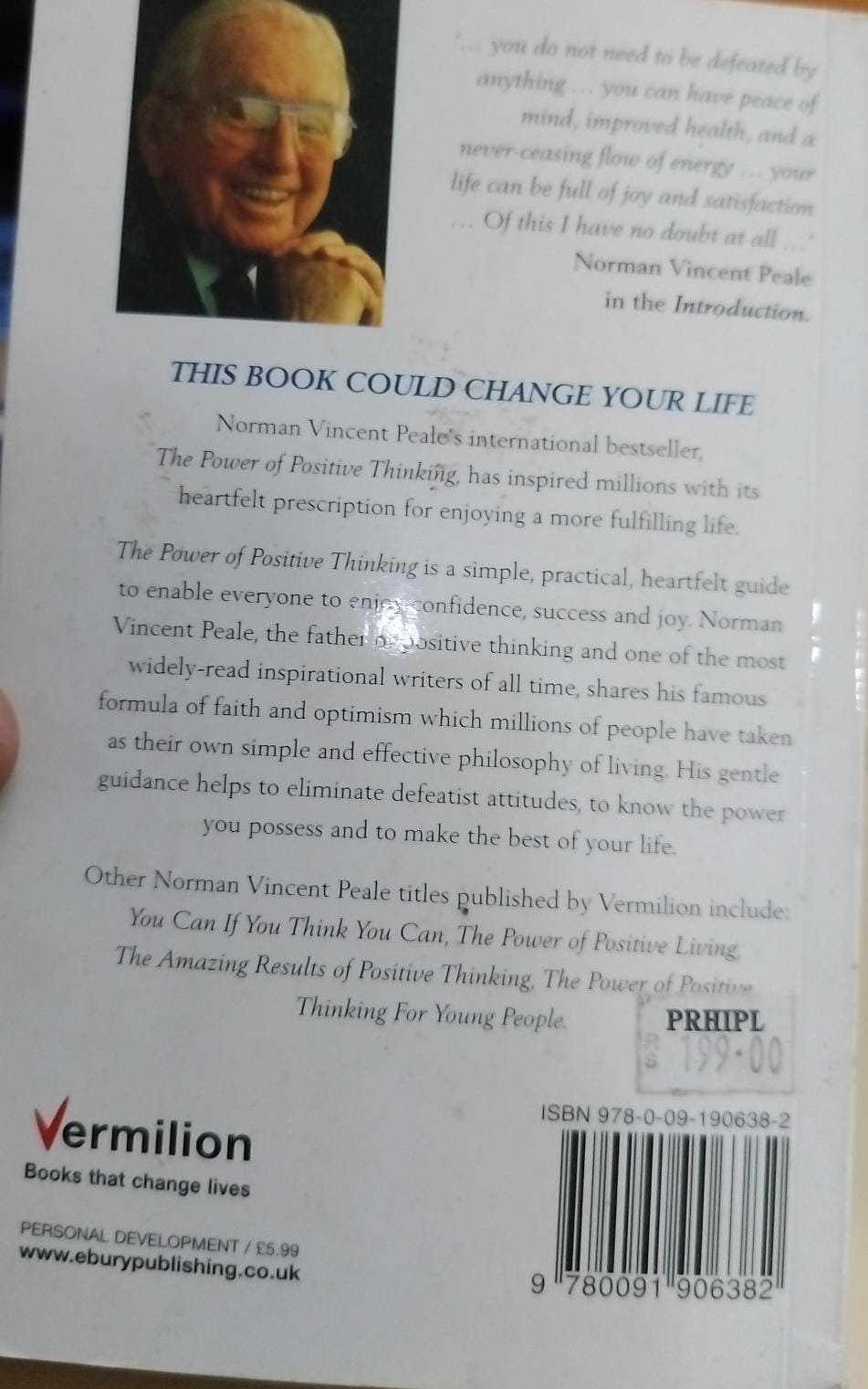 (Used) Power Of Positive Thinking  (Paperback)