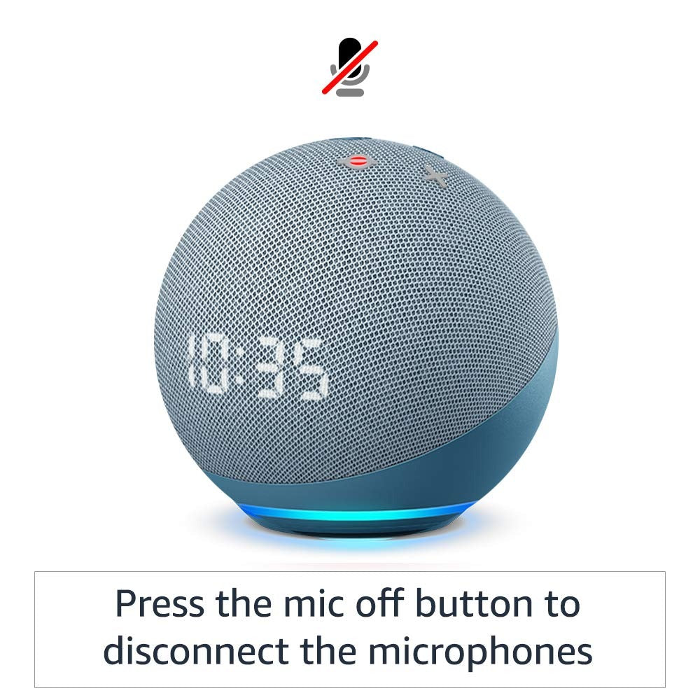 Amazon Echo Dot 4th Gen with clock