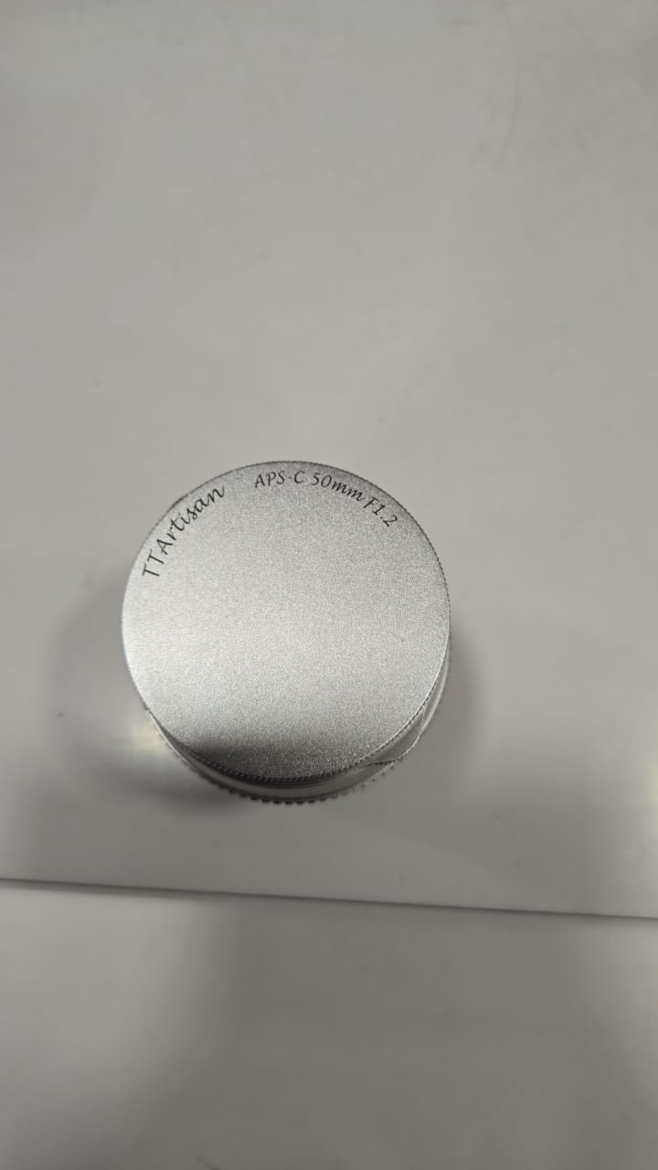 Used TTArtisan 50mm F1.2 APS-C Manual Focus Silver Lens for Fuji X Mount Camera