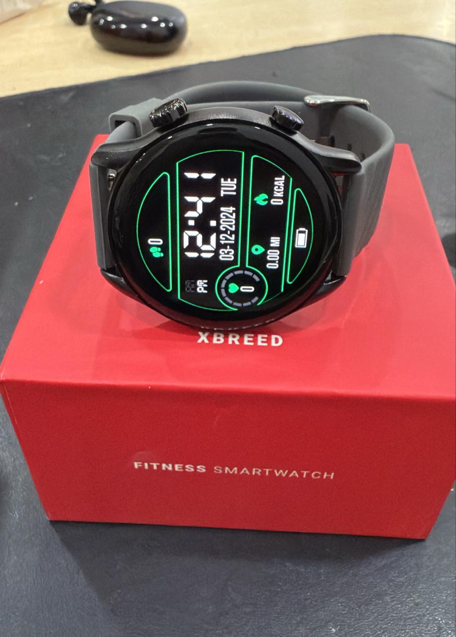 Open box, Unused Compaq Xbreed Smartwatch  (Grey Strap, Free Size)