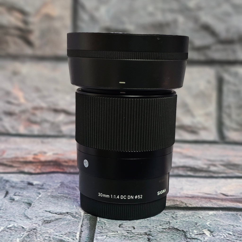 Used Sigma 30 mm f/1.4 DC DN Contemporary Lens for Sony E-Mount Black