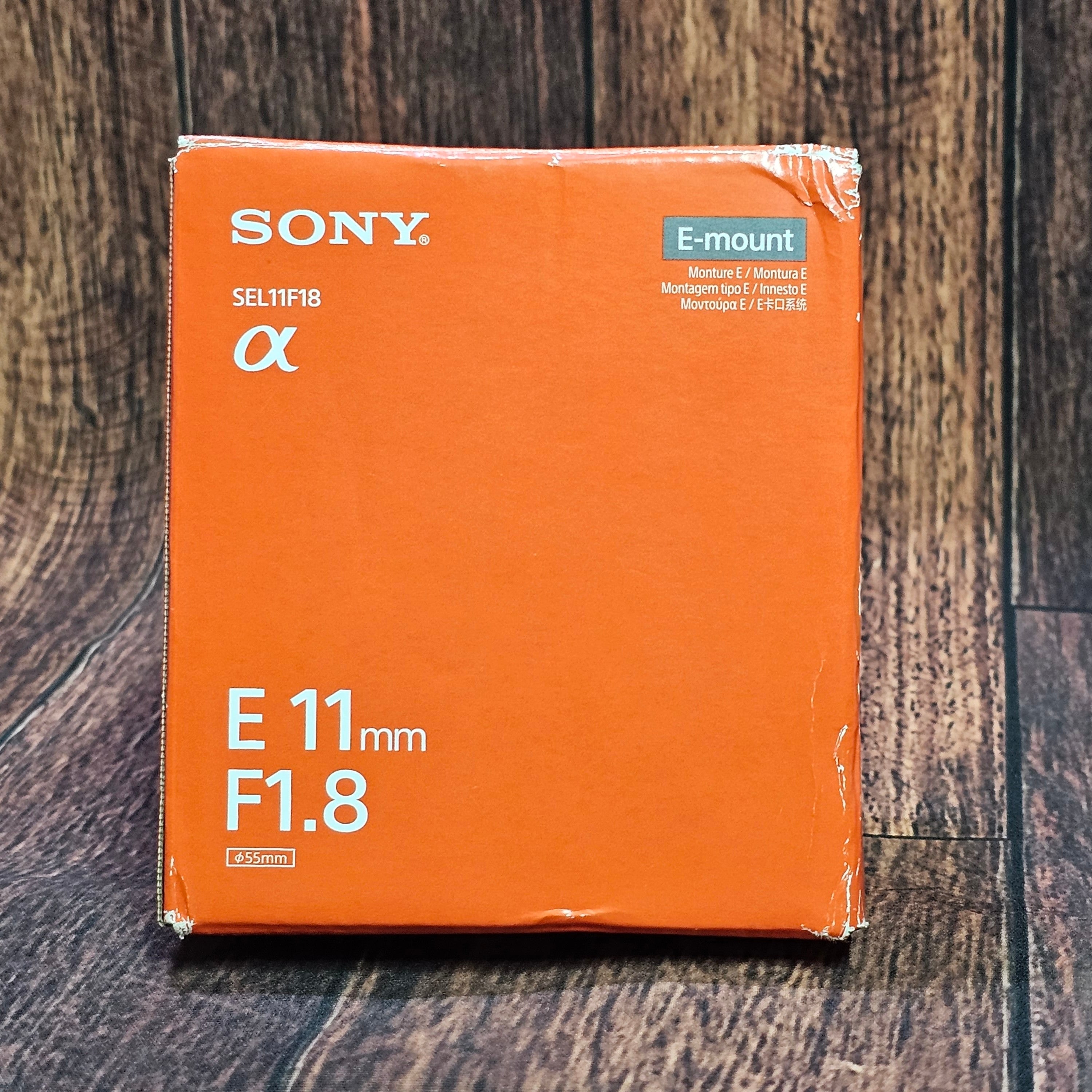 Used Sony E 11Mm F1.8 Ultra-Wide-Angle Lens Prime for Aps-C Cameras Content Creators