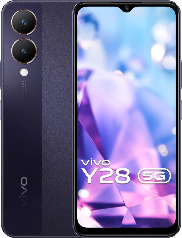 Open Box Unused Vivo Y28 5G (Crystal Purple, 128 GB) 4 GB RAM