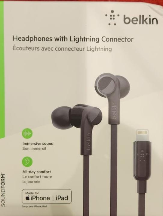 Belkin earphones discount with lightning connector