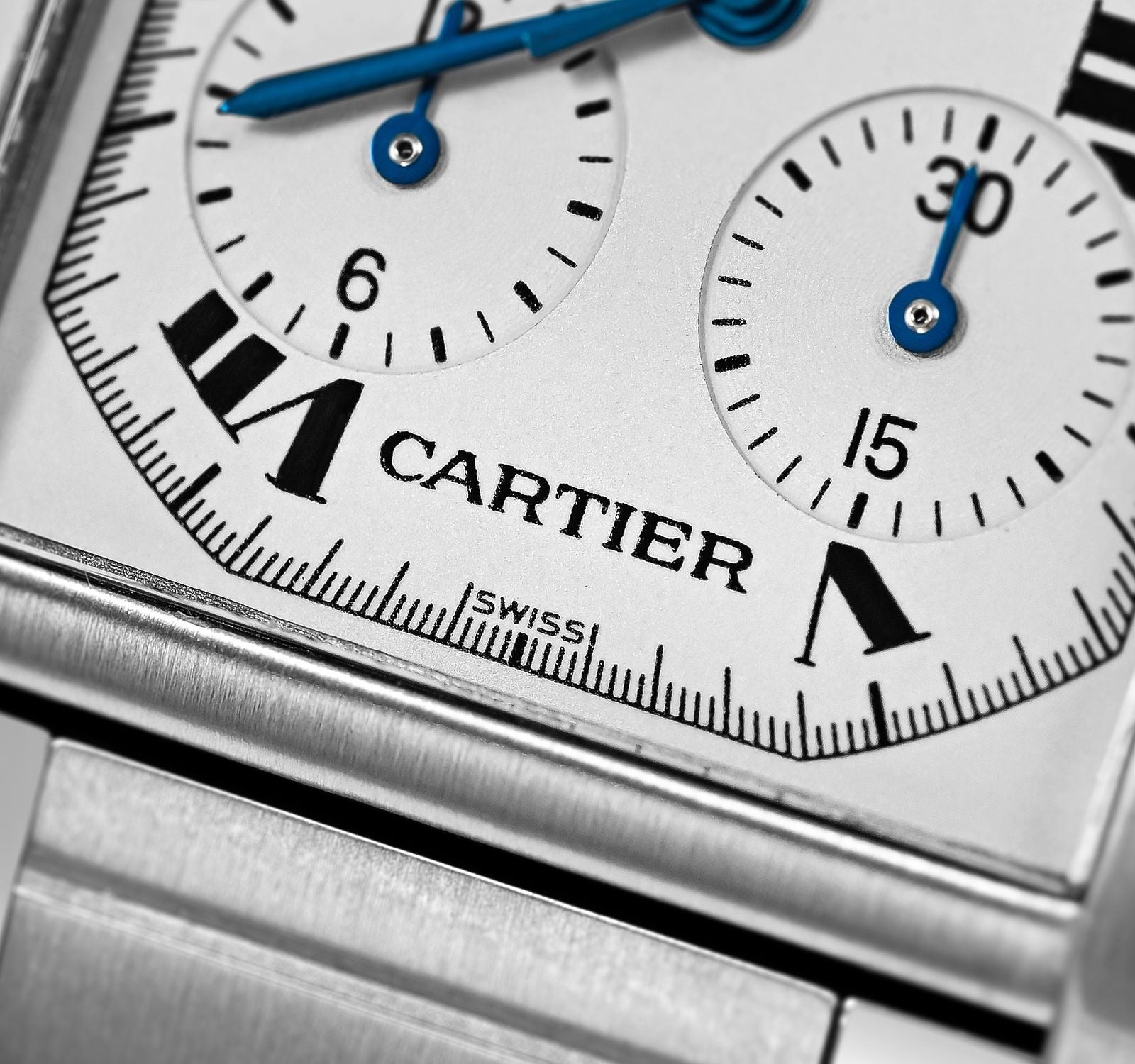 Pre Owned Cartier Watch Men Tank W51001Q3-G15A