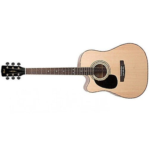 Cort AD880CE Left Handed Electro-Acoustic Guitar Natural Satin