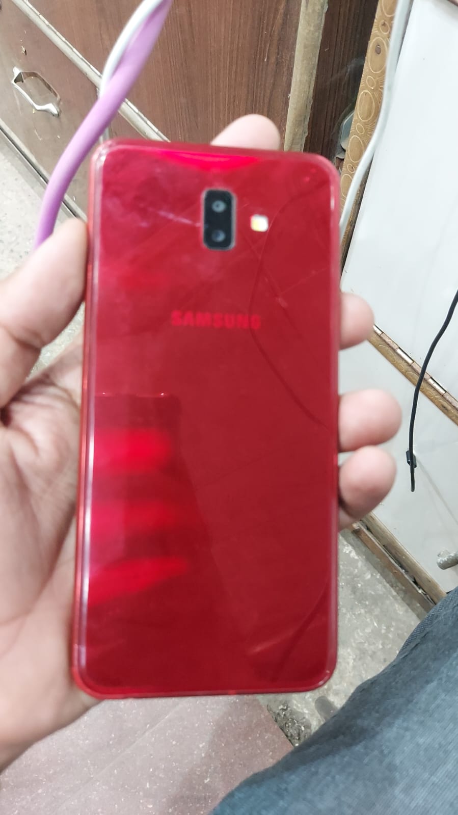 Used / Refurbished Samsung Galaxy J6 Plus Red 64 GB 4 GB RAM