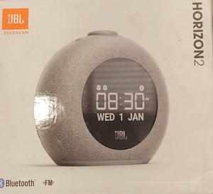 JBL Horizon 2 DAB Hotel Bluetooth, USB Clock Radio Speaker with DAB/DAB+/FM Grey