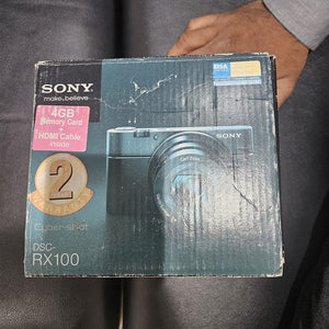 Open Box, Unused Sony CyberShot DSC-RX100 20.9 MP 3.6 Optical Zoom 14x Digital Zoom Black