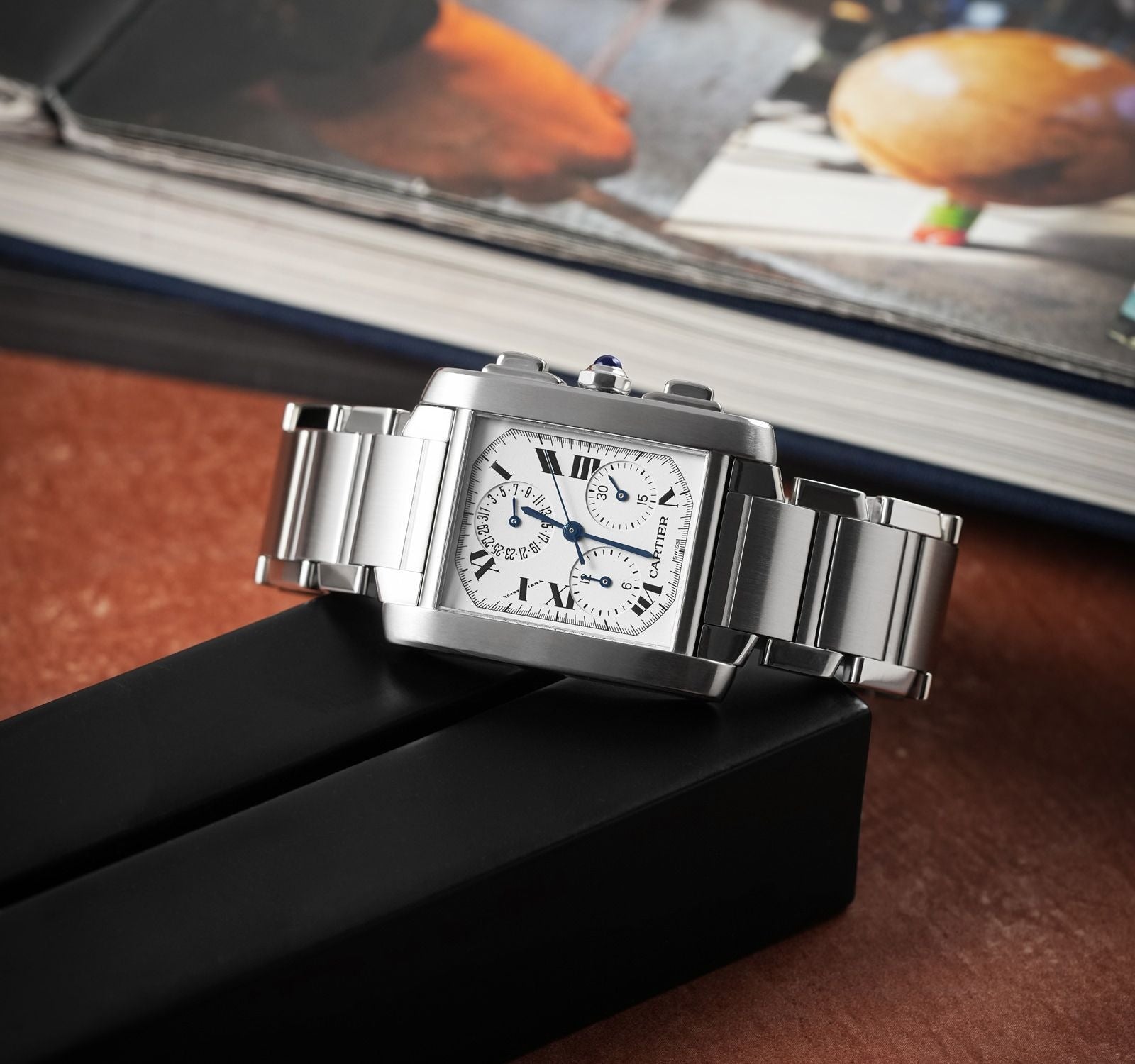 Pre Owned Cartier Watch Men Tank W51001Q3-G15A
