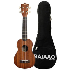 Kala Makala MK-S Soprano Ukulele With Bajaao UB-S Gig Bag