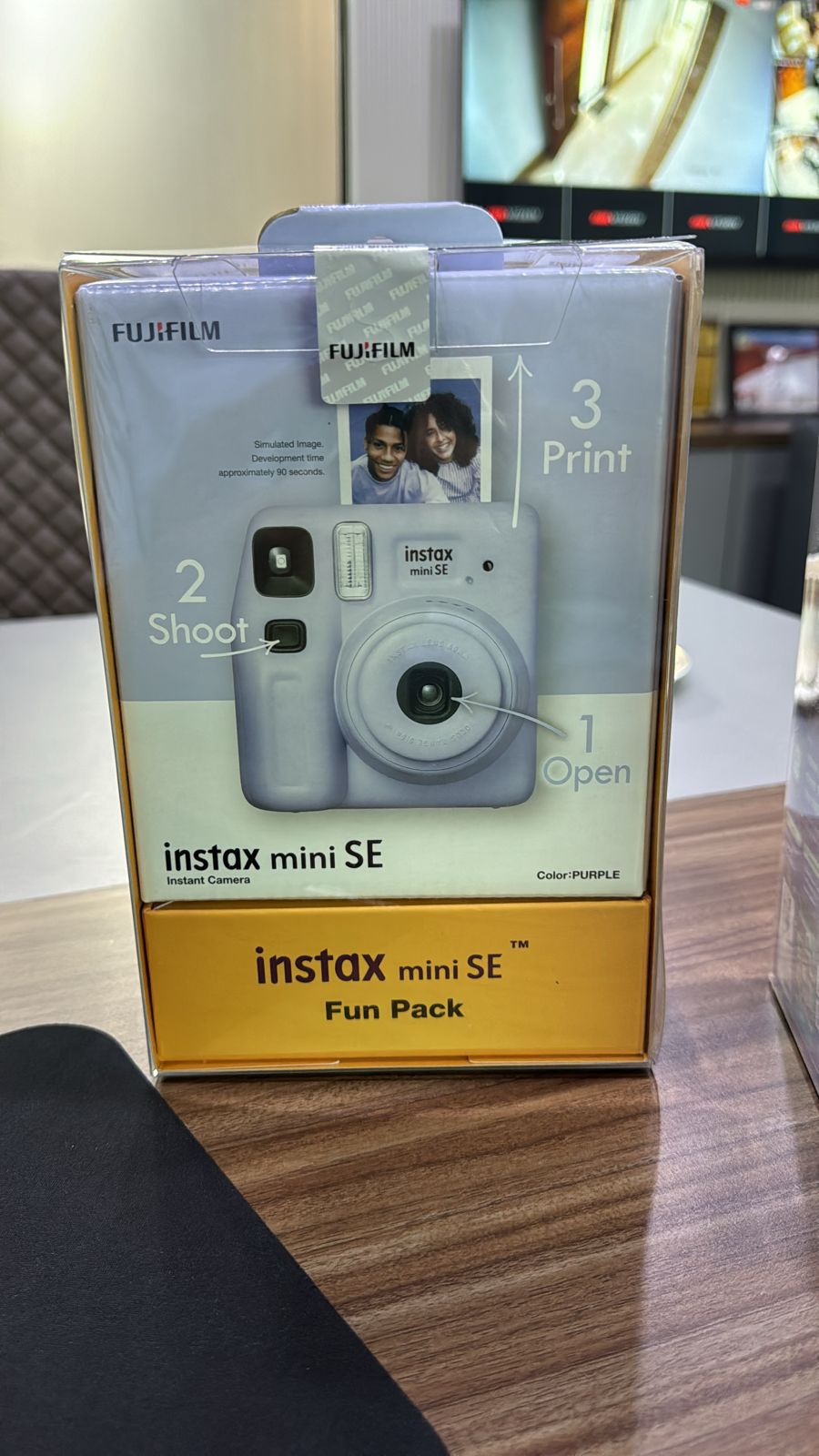 Fujifilm Instax Mini SE Joy Pack Instant Camera Purple