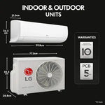 गैलरी व्यूवर में इमेज लोड करें, Open Box, Unused LG 1.5 Ton 5 Star Inverter Split AC, RS-Q19KWZE
