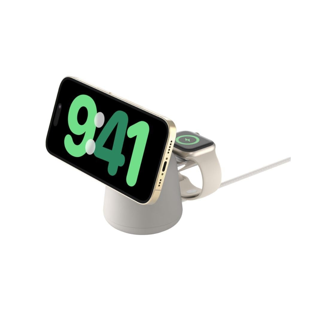 Open Box, Unused Belkin 2-in-1 Wireless MagSafe 15W Fast Charging Dock