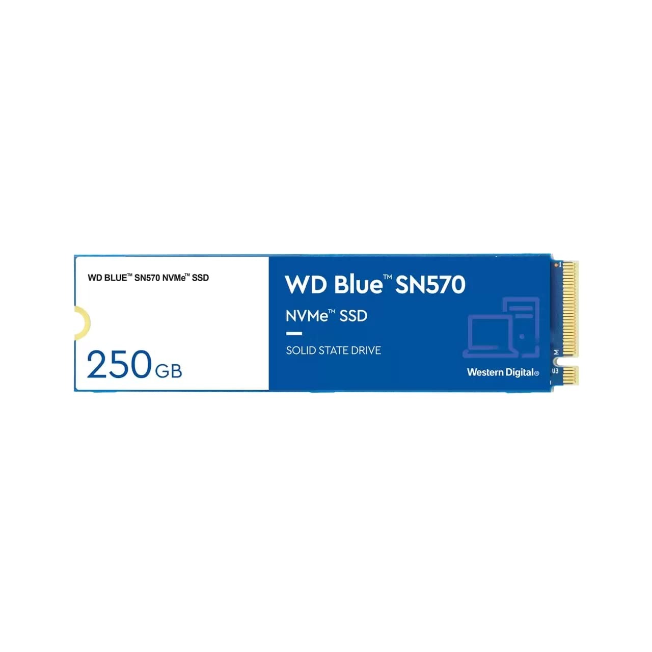 Open Box, Unused Western Digital WD Blue SN570 NVMe 250GB, Internal Solid State Drive (SSD)
