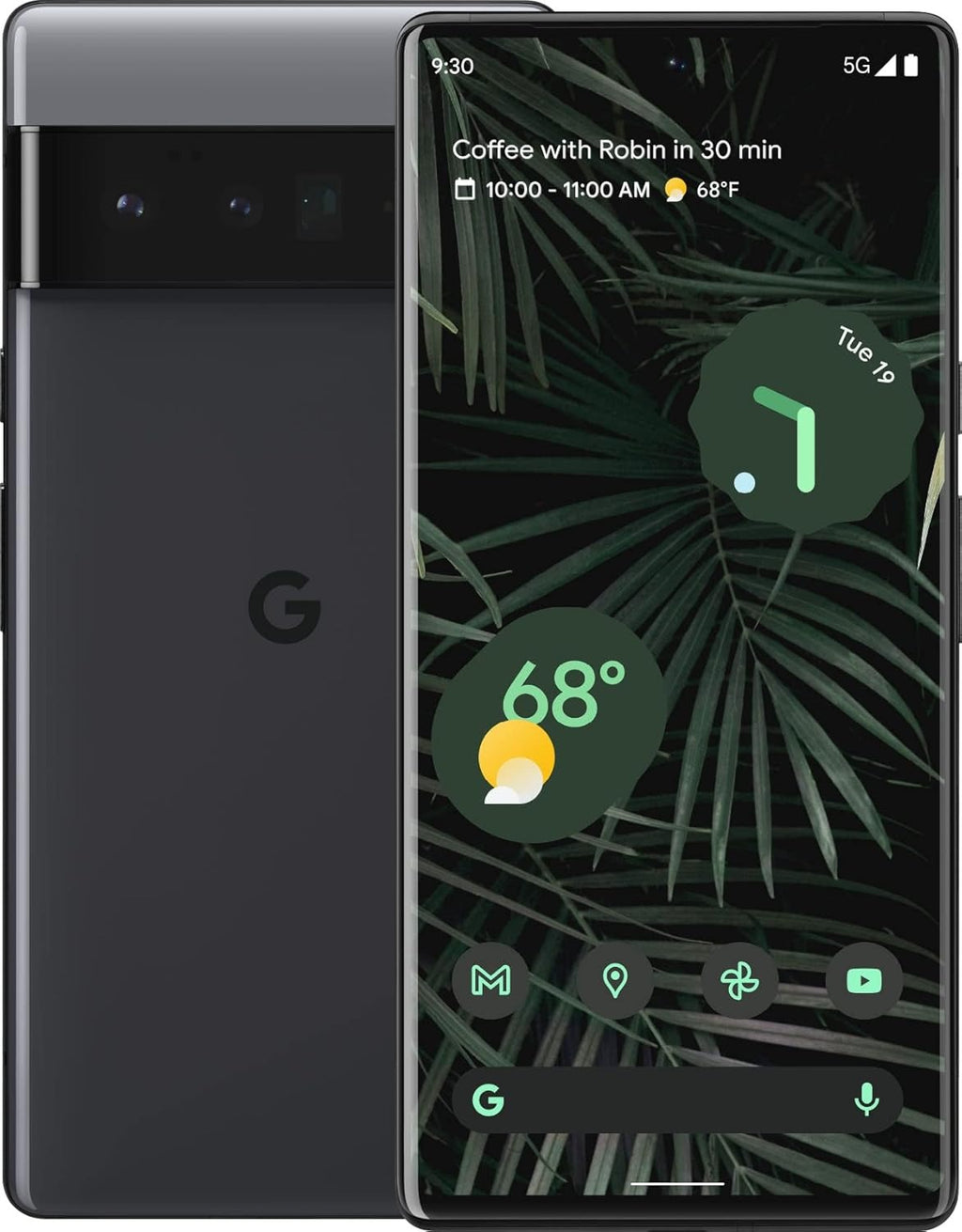 Used Google Pixel 6 Pro 5G (Stromy Black, 12GB RAM, 128GB Storage)