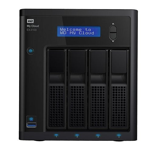 Open box, Unused Western Digital My Cloud Diskless Expert Series 4-Bay Network Attached Storage- WD My Cloud EX4100 Diskless Expert Series 4-Bay Network Attached Storage – NAS – WDBWZE0000NBK-NESN