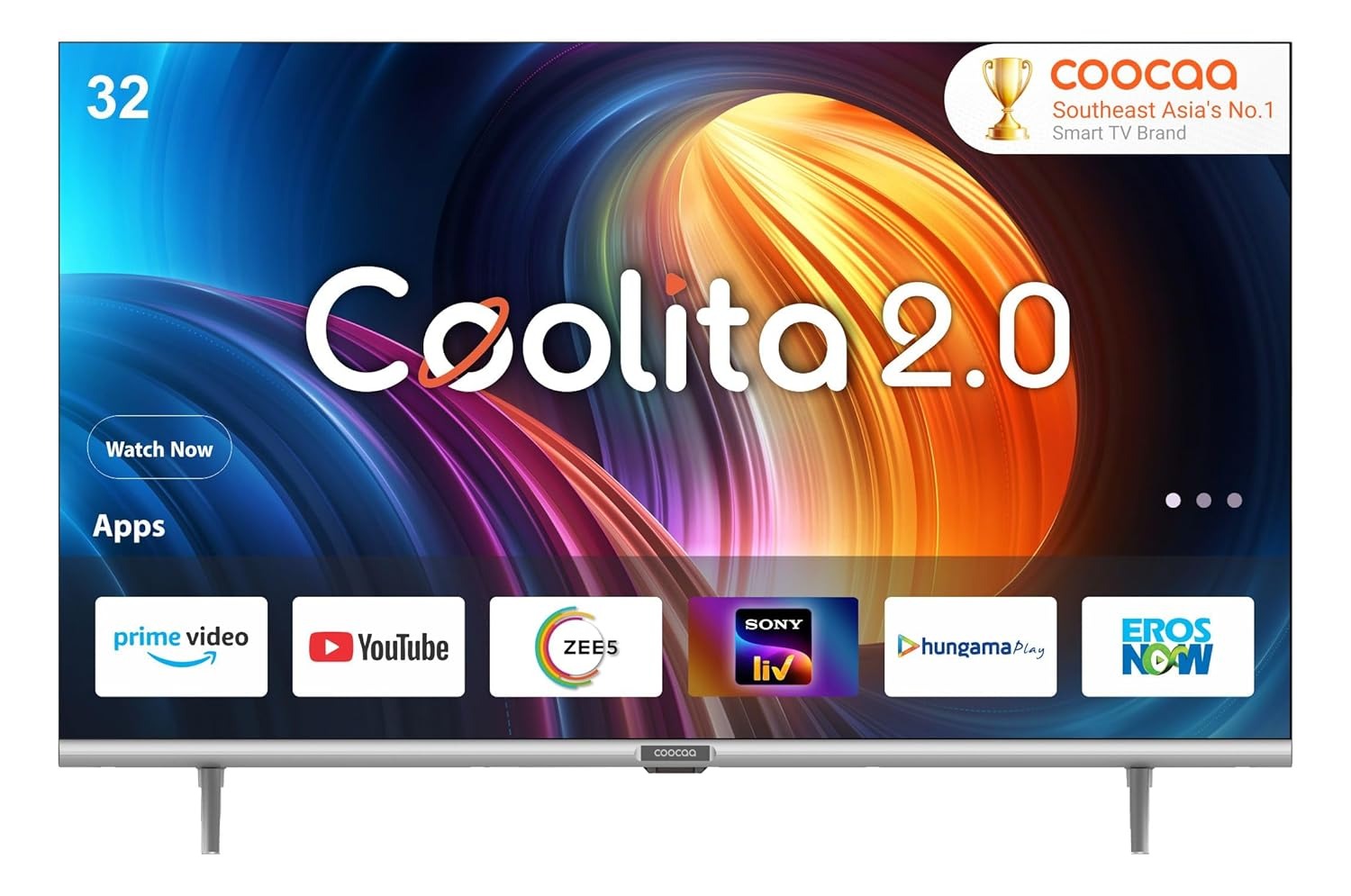 Open Box, Unused Coocaa 80 cm (32 inches) Frameless Series HD Ready Smart IPS LED TV 32S3U Pro (Black)