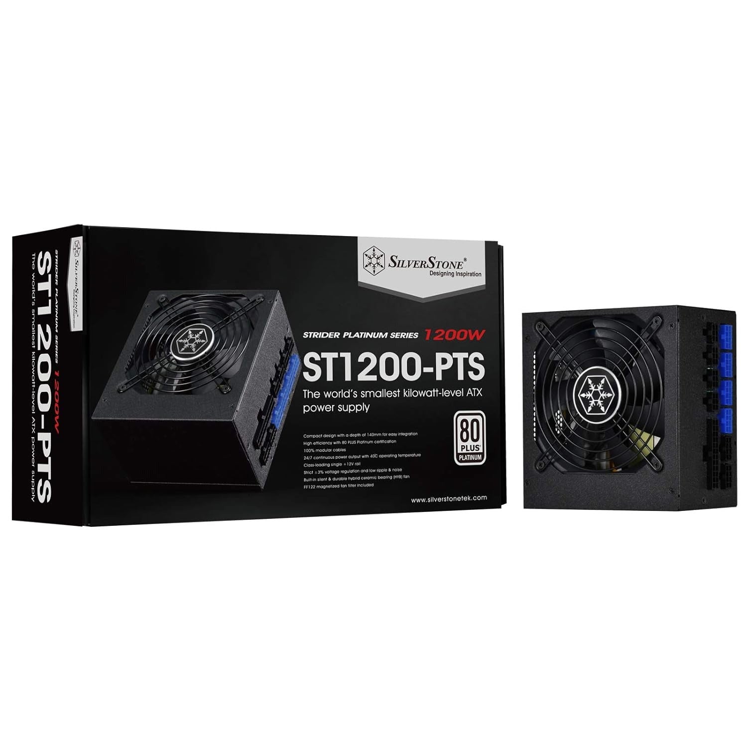 Open box, Unused SilverStone Technology 1200 Watt Fully Modular 80 Plus Platinum Power Supply